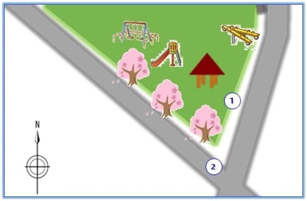 仲町児童公園(春)の桜スポット2箇所