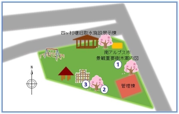 緑地広場(上高砂一番下地先)の桜スポット３箇所